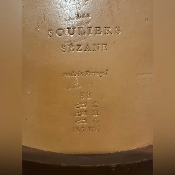 Sezane Andre Loafers Beige and Cream Size: 38 - Picture 7 of 8